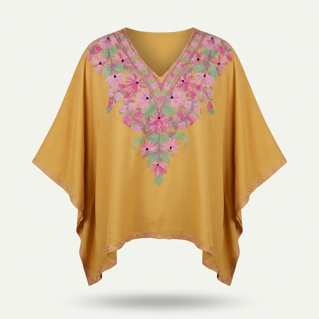 kashmiri design dress Kaftans for Women – Long & Short contrast trim midi dress Women's Size:Euro 40.5 = US 9.5 The Outnet | THE Salwar suit