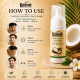 Coconut facial cleanser with shea and aloe vera