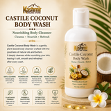 Coconut body wash for fresh skin glow