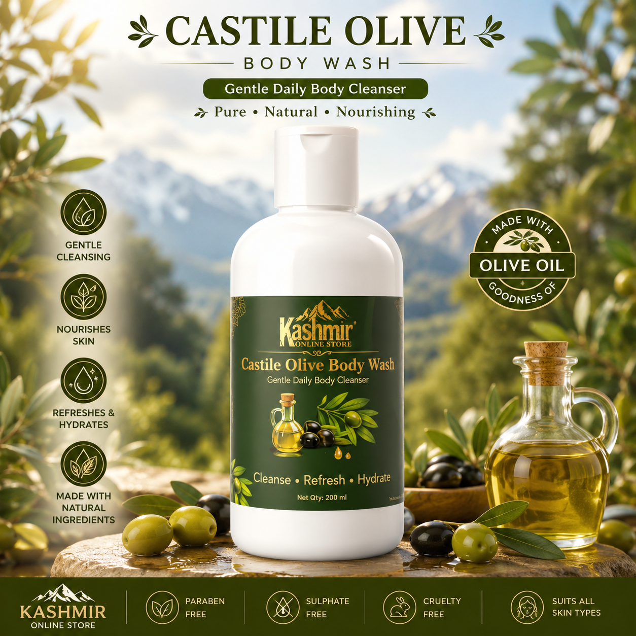 Castile Olive Body Wash