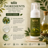 Olive facial cleanser with shea and aloe vera