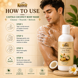 Herbal coconut body wash for daily care