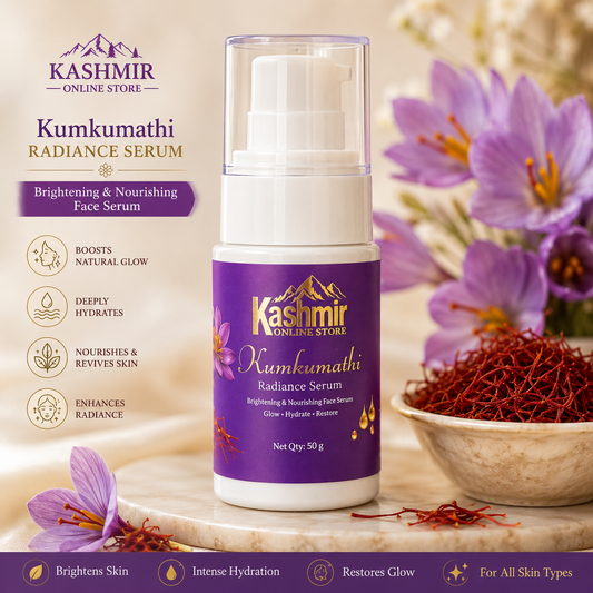 Kumkumathi radiance serum with saffron and vitamin E