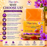Saffron soap for healthy skin moisturization