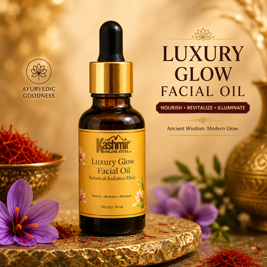 Facial glow oil for bright radiant skin