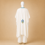 Women's Off White Kashmiri embroidered shrug with intricate detailing