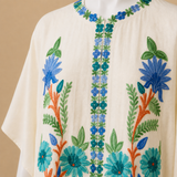 Women's Off White Kashmiri Shrug | Premium Embroidery