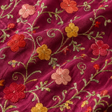 Premium Berry Jali Tusha stole featuring beautiful Kashmiri embroidery