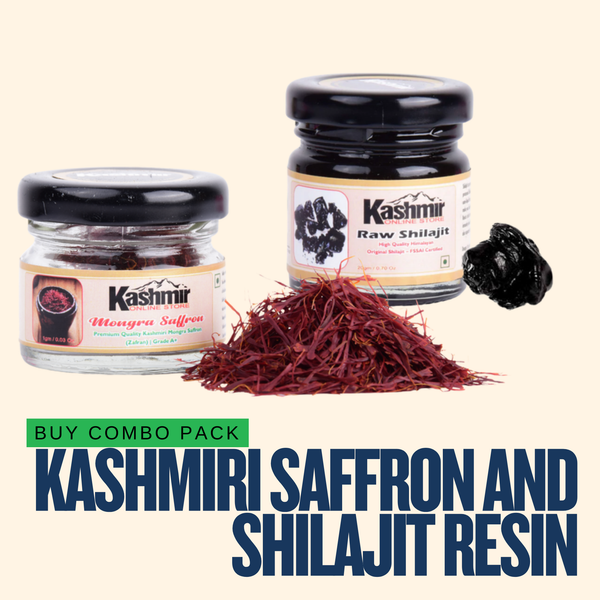 Buy Combo Pack Of Kashmiri Saffron And Shilajit Resin