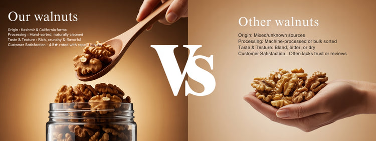 See the Real Difference of Walnuts