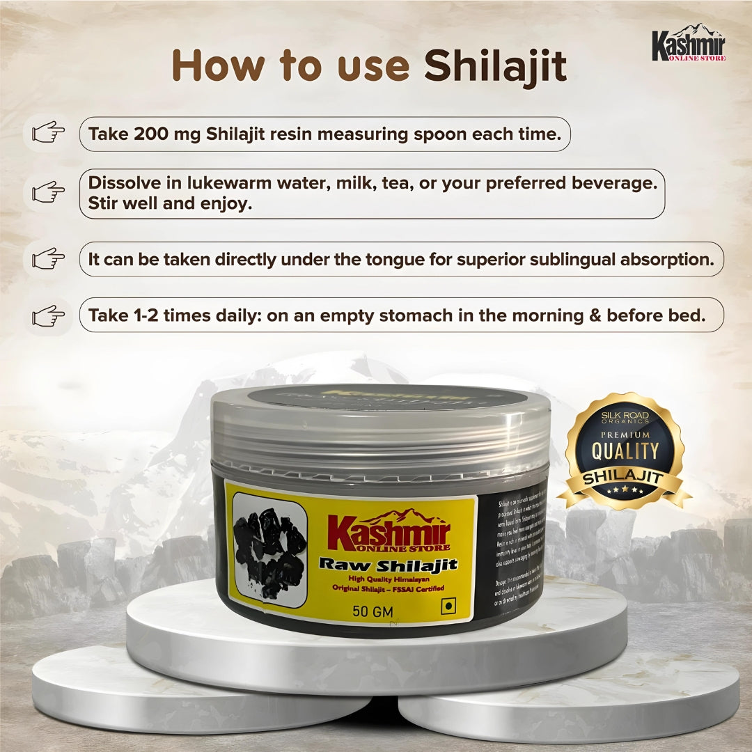 How to take shilajit resin