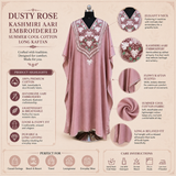 Women's Dusty Rose Long Cotton Kaftan