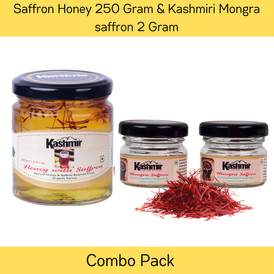 Buy Combo Pack of Saffron Honey And Saffron