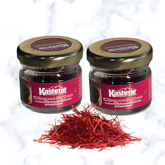 Saffron stored in a sealed pack