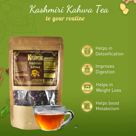 Kashmiri kahwa tea