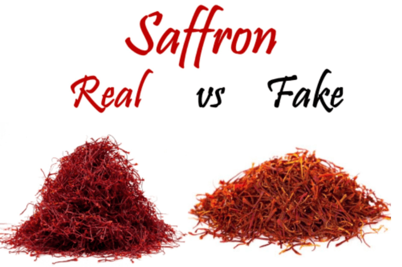 real saffron vs fake saffron
