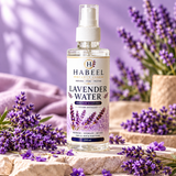 Habeel 100% Pure Lavender Water Mist for Face Body and Hair