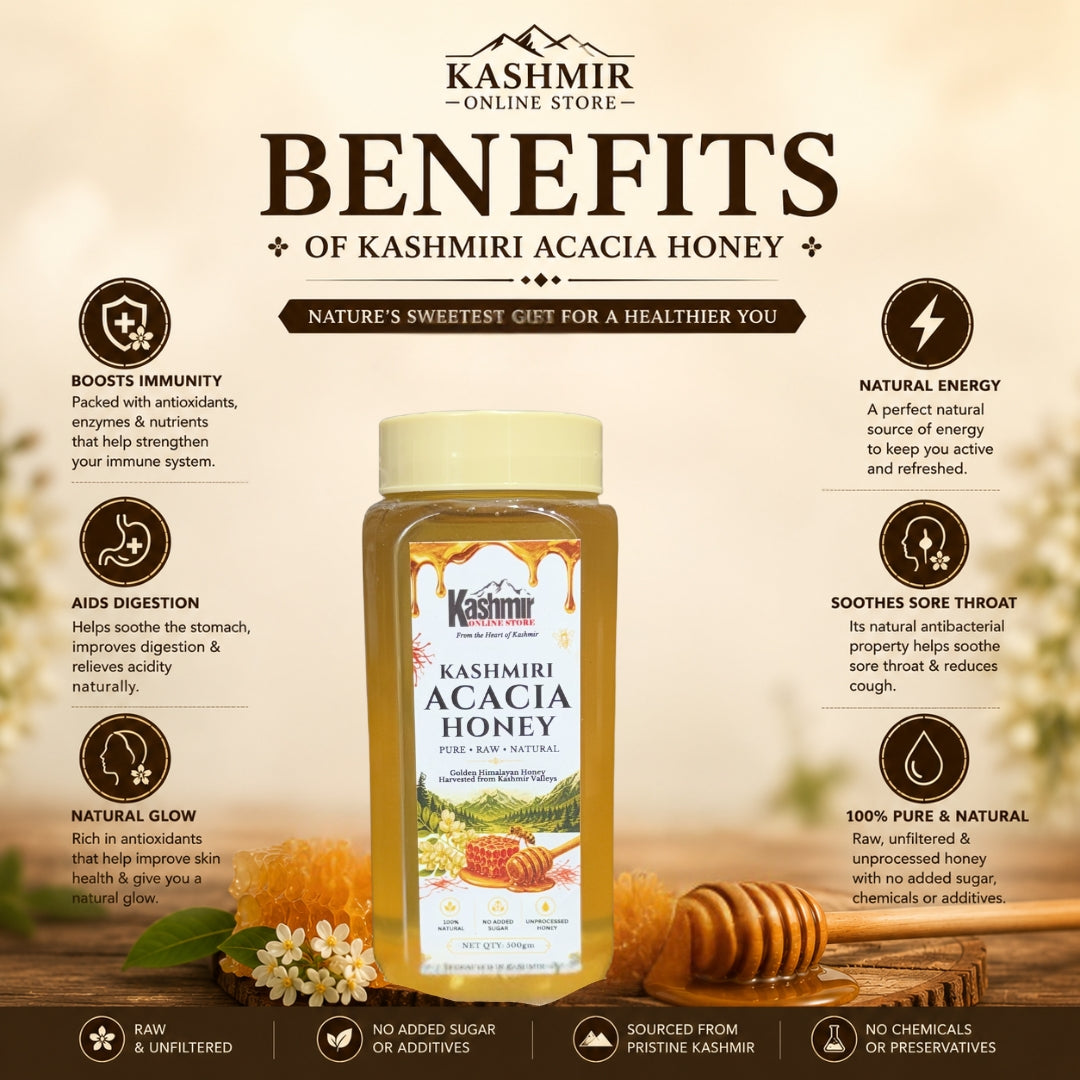 Premium Acacia honey for immunity support