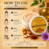 Herbal almond scrub with Kumkumadi and aloe vera