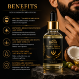 Beard growth serum with argan oil and biotin