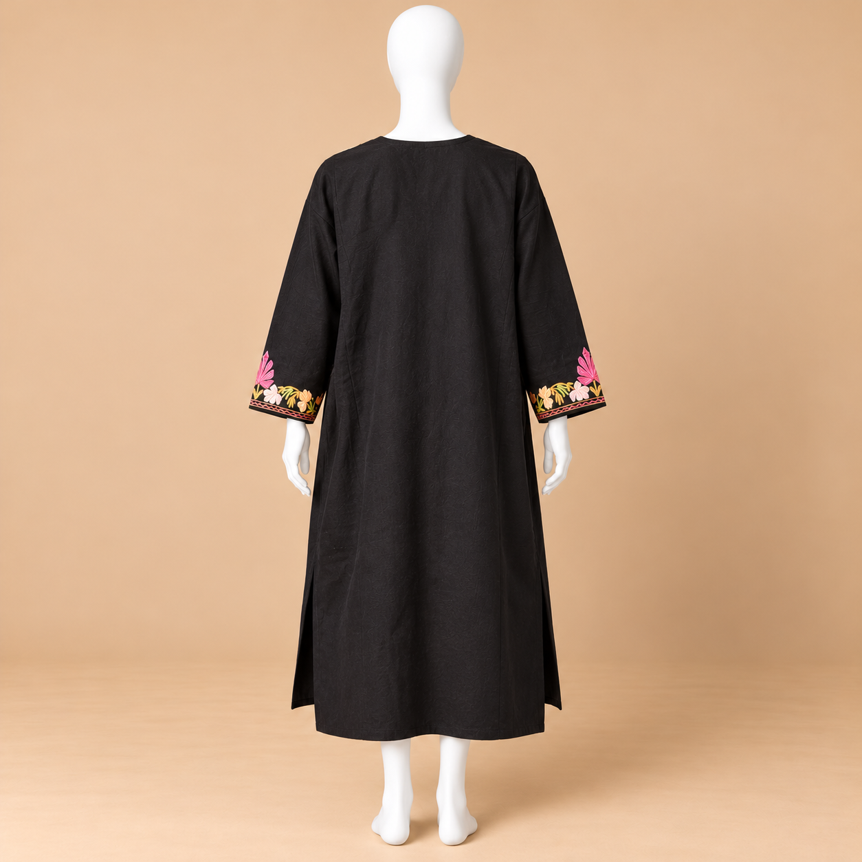 Black Kashmilon Woolen Pheran for Women