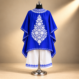 Blue Crush Kashmiri Kaftan with Matching Bottom