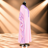 Blush Pink Tie-Dye Kashmiri Summer Kaftan for Women