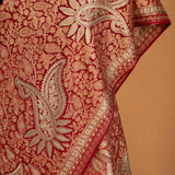 Embroidered Kashmiri Jama Nafki Tusha Stole in premium traditional style