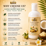 Herbal coconut body wash for daily care