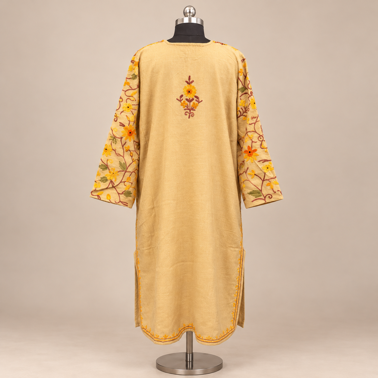 Fawn Kashmiri Pheran for Women