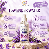 Pure Steam-Distilled Lavender Water 200ml by Habeel