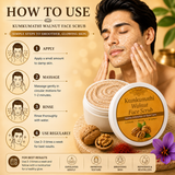 Herbal walnut scrub with Kumkumadi and aloe vera