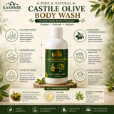Olive oil body wash with vitamin E