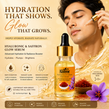 Saffron hyaluronic serum for bright healthy skin