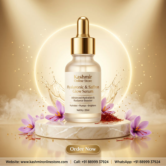 Hyaluronic & Saffron Serum 20ml – Deep Hydration, Brightening & Glow Face Serum