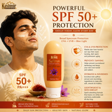 Saffron sun protection cream with vitamin E