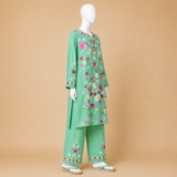 Summer Cool Mint Green Kashmiri Cord Set
