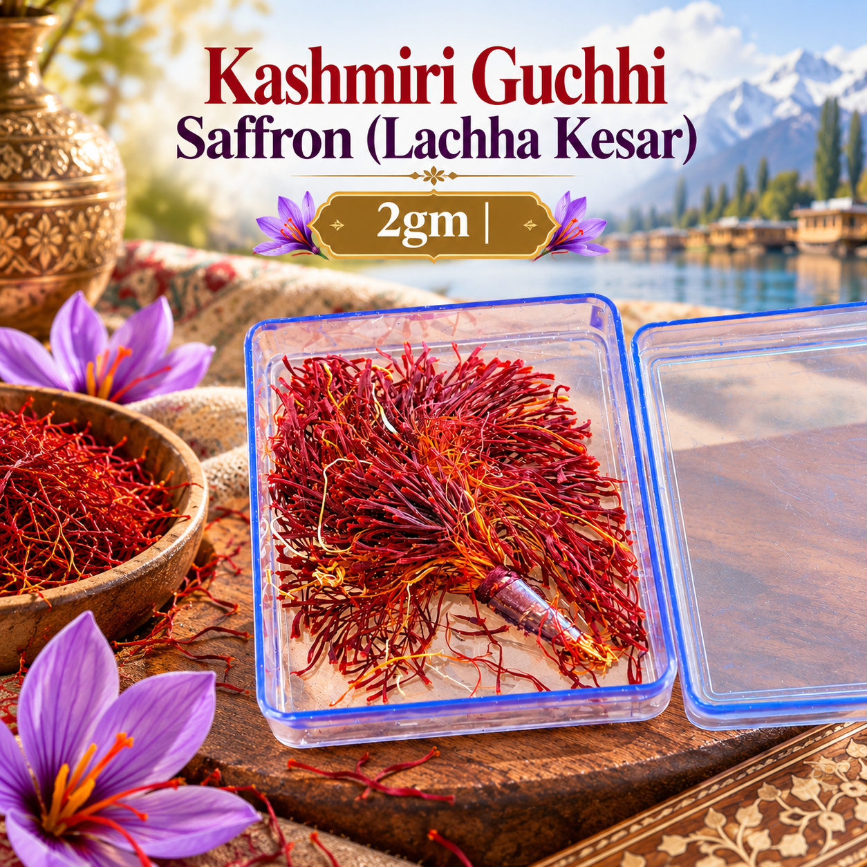 Kashmiri Guchhi Saffron Lachha Kesar 2gm