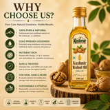 Herbal walnut oil for hair and beard care
