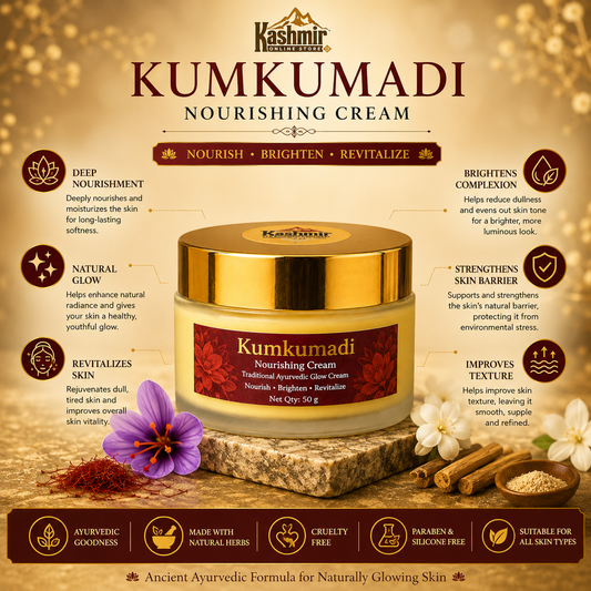 Kumkumadi moisturizing cream for dry dull skin