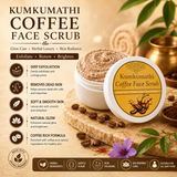 Kumkumadi coffee scrub for smooth bright skin