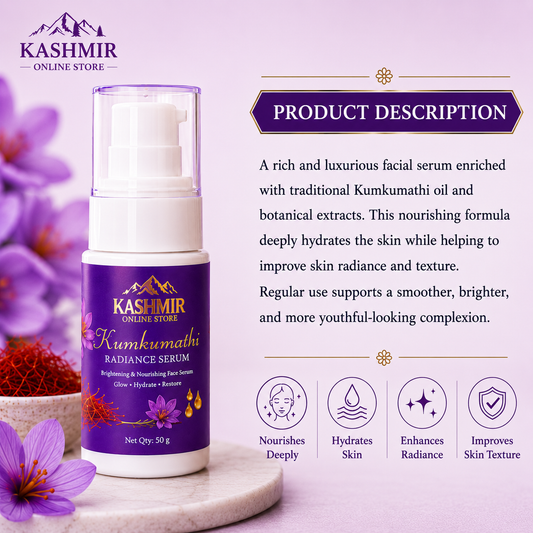 Kumkumathi glow serum for bright glowing skin
