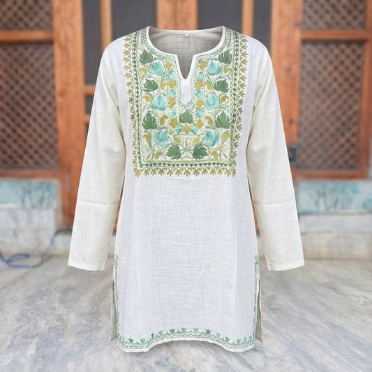 off-white-machine-embroidered-designer-kurti