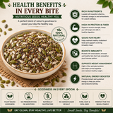 Mixed dry fruits and seeds featuring Kashmiri almonds jumbo cashews and premium raisins