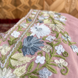 Premium Dusty Rose Aari Embroidered Kaftan
