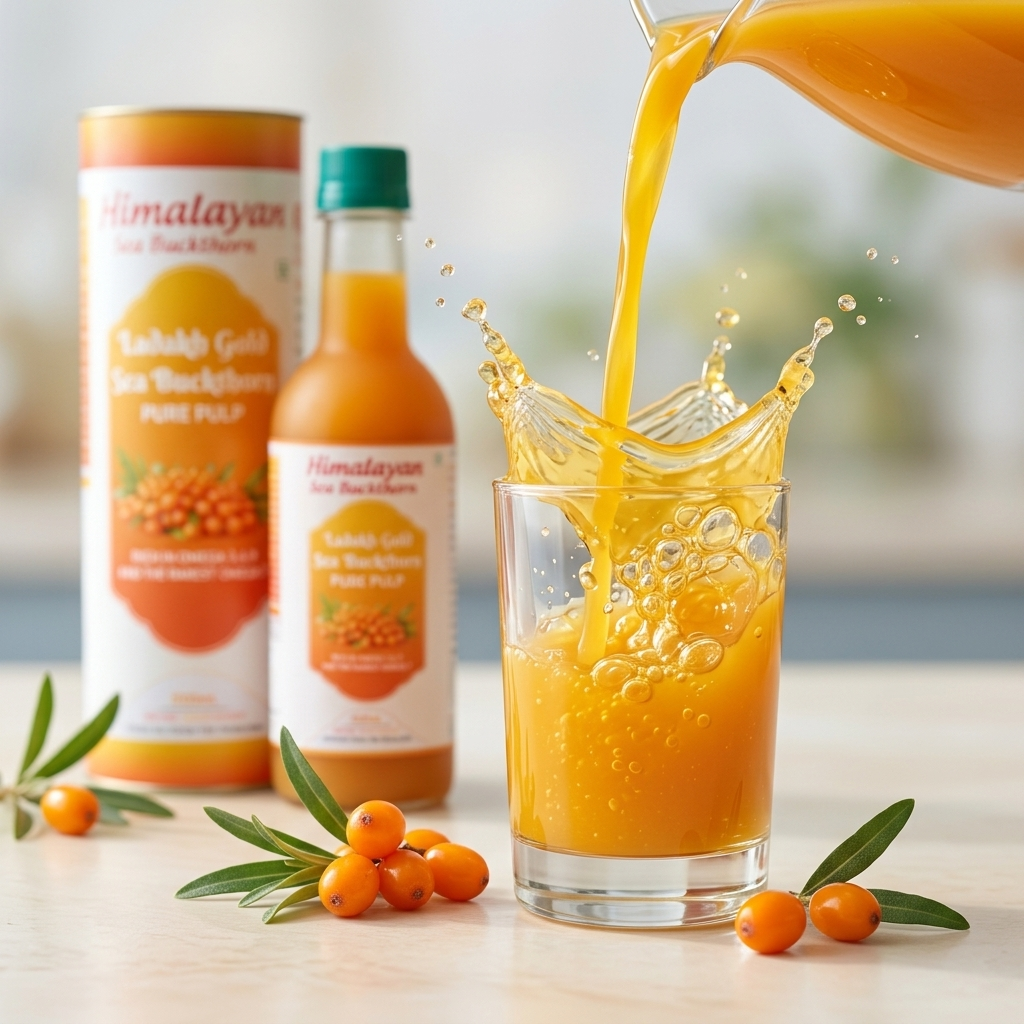 Pure Himalayan Sea Buckthorn Pulp 500ml