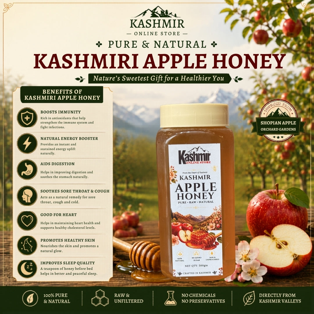 Pure Apple honey for natural energy and wellness