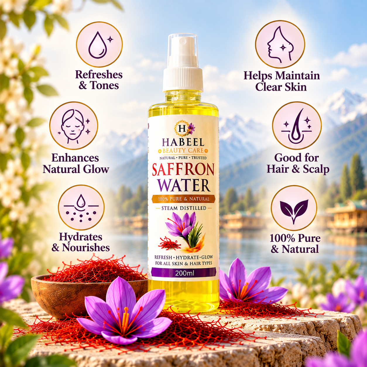 Pure Saffron Water Mist 200ml