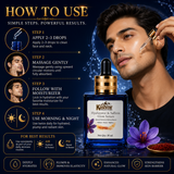 Saffron serum with hydrating skincare formula