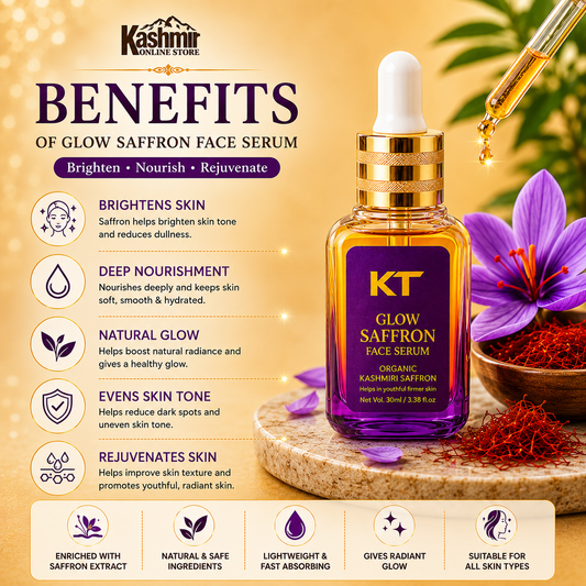 Herbal Face Glow Serum with Kashmiri Saffron